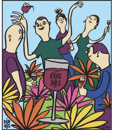 T-Shirt - Taille M - Le Vin est une Fête